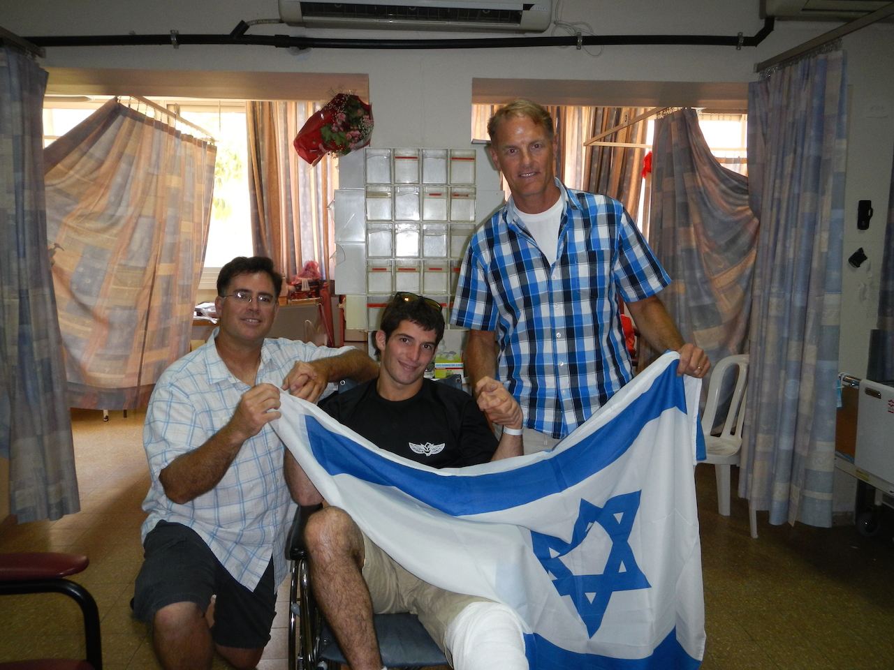 Visiting wounded soldiers in hospitals all over Israel