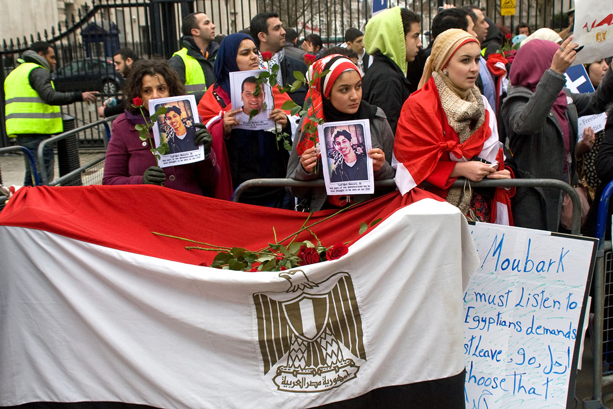 Demonstrations against Hosni Mubarak