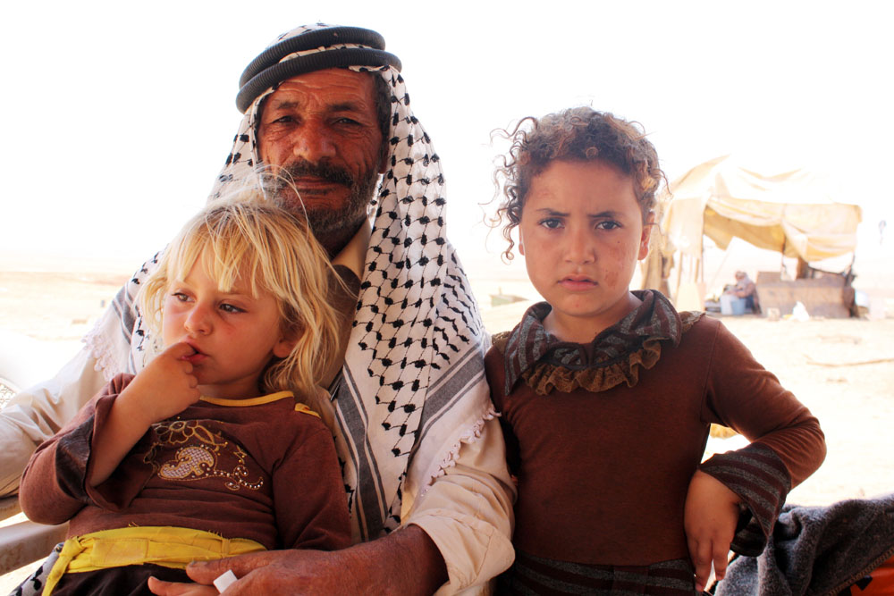 Bedouin family in the Negev