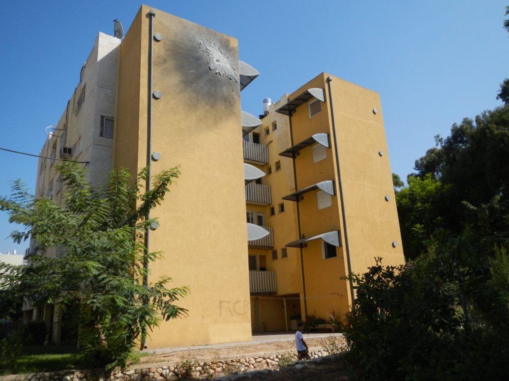 House in Sderot where Kassam Rocket hit
