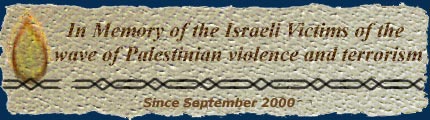 In memory of the Israeli victims of Palestinian terrorism